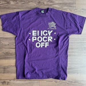 Purple Graphic Crewneck T-Shirt